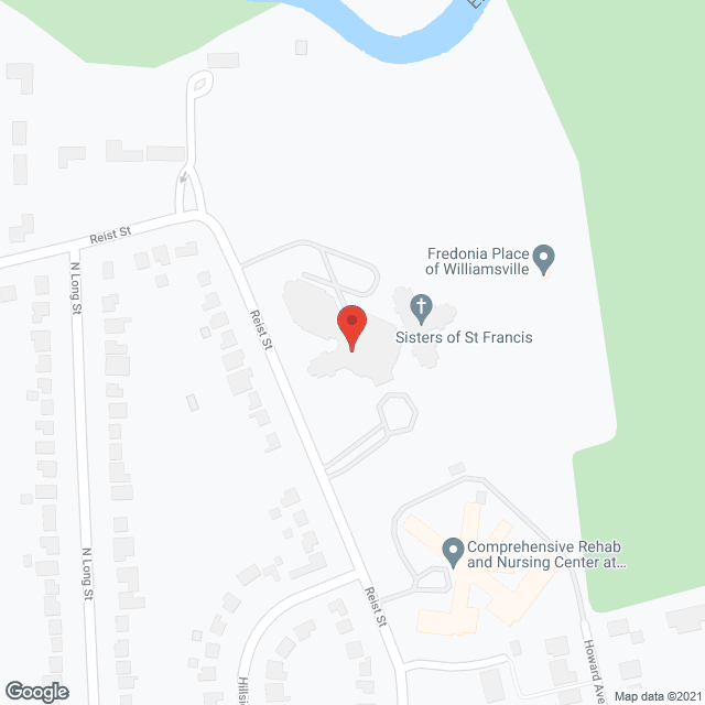 Fredonia Williamsville in google map