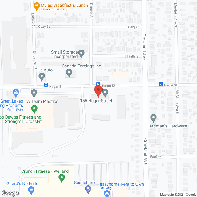 155 Hagar Street (Bldgs A and B) in google map