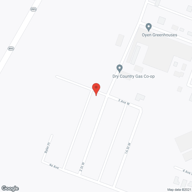 Oyen Lodge in google map