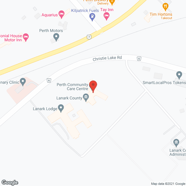 Perth Community Care Centre in google map