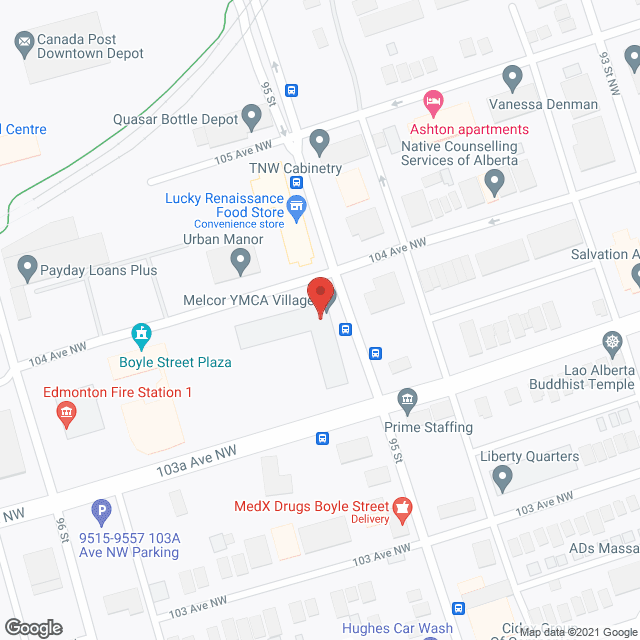 Melcor YMCA Village (100%) in google map