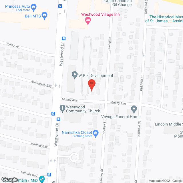 Westwood Estates (PMco) in google map