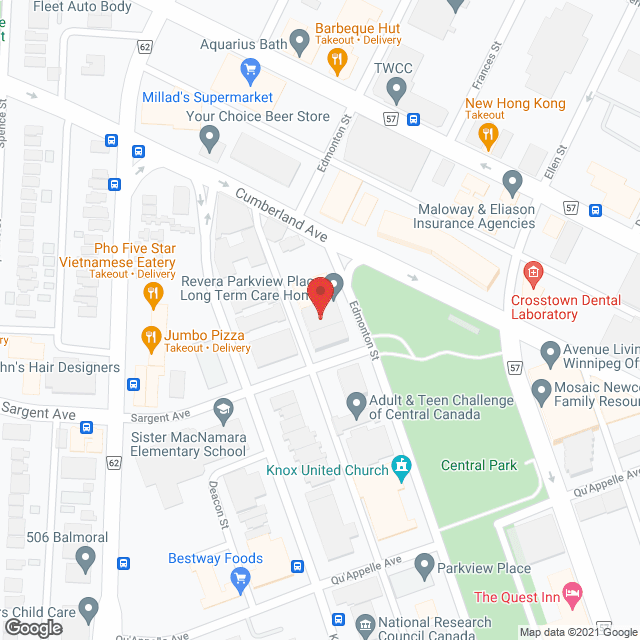 Central Park Lodges - Parkview Place (public) in google map