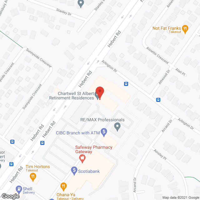 Rosedale St. Albert in google map