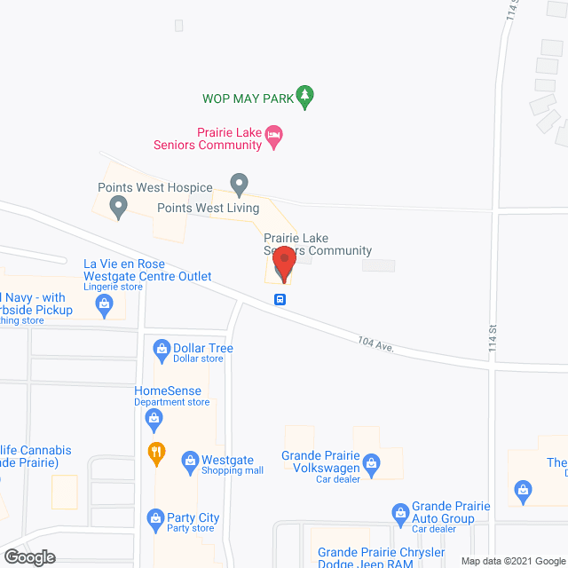 Points West Living Grande Prairie in google map