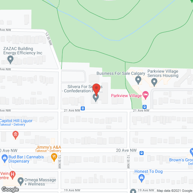 Confederation Park Community - low income housing in google map