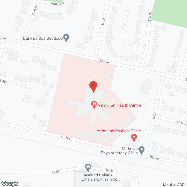 Vermilion Health Centre in google map
