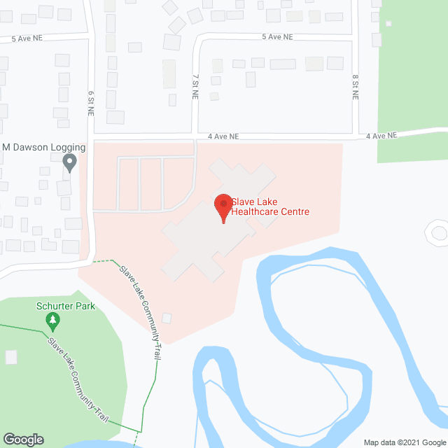 Slave Lake Healthcare Centre in google map