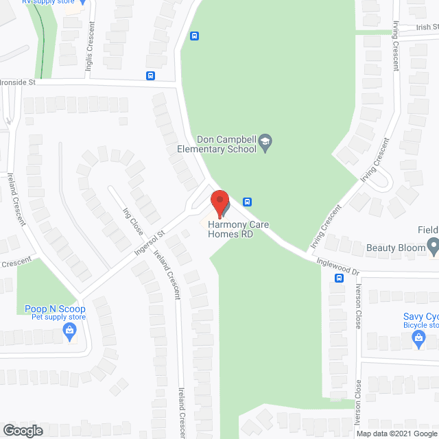Harmony Care Homes in google map
