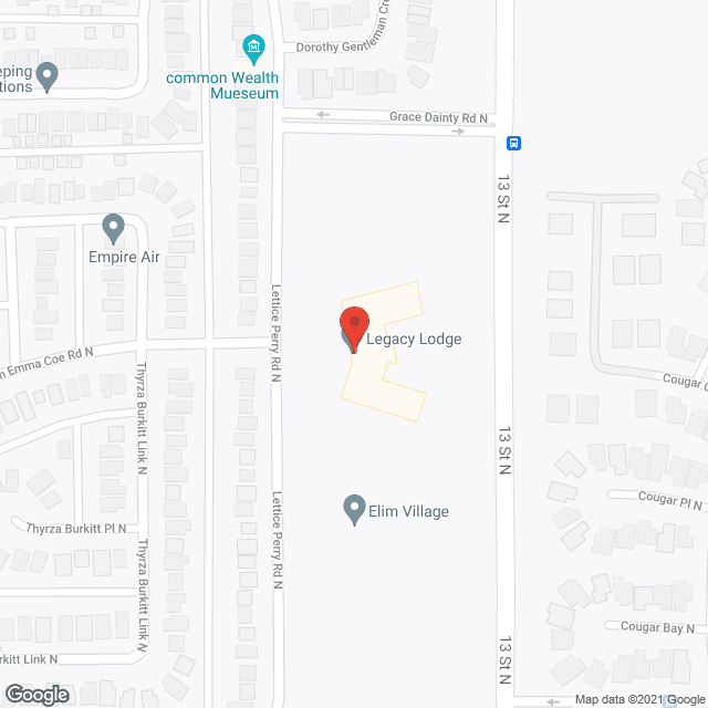Legacy Lodge (public) in google map