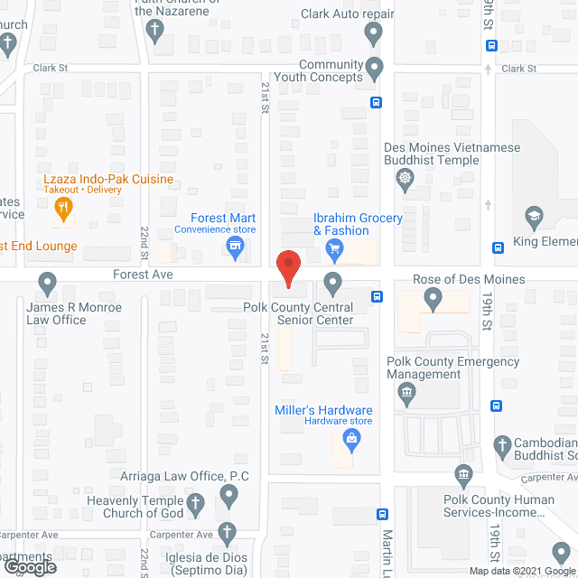 Baker Creek Senior Living Apartments in google map