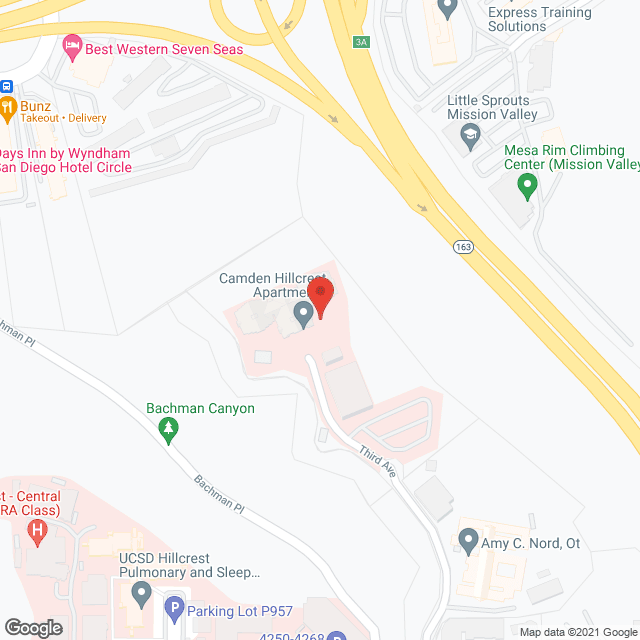 San Diego Hospice in google map