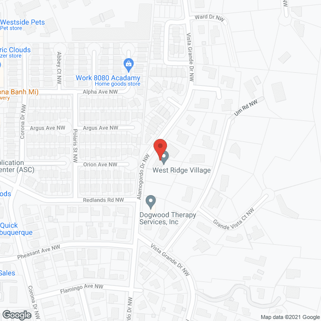 West Ridge Village in google map