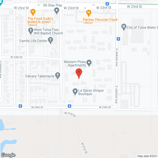 Western Pines Apartments in google map