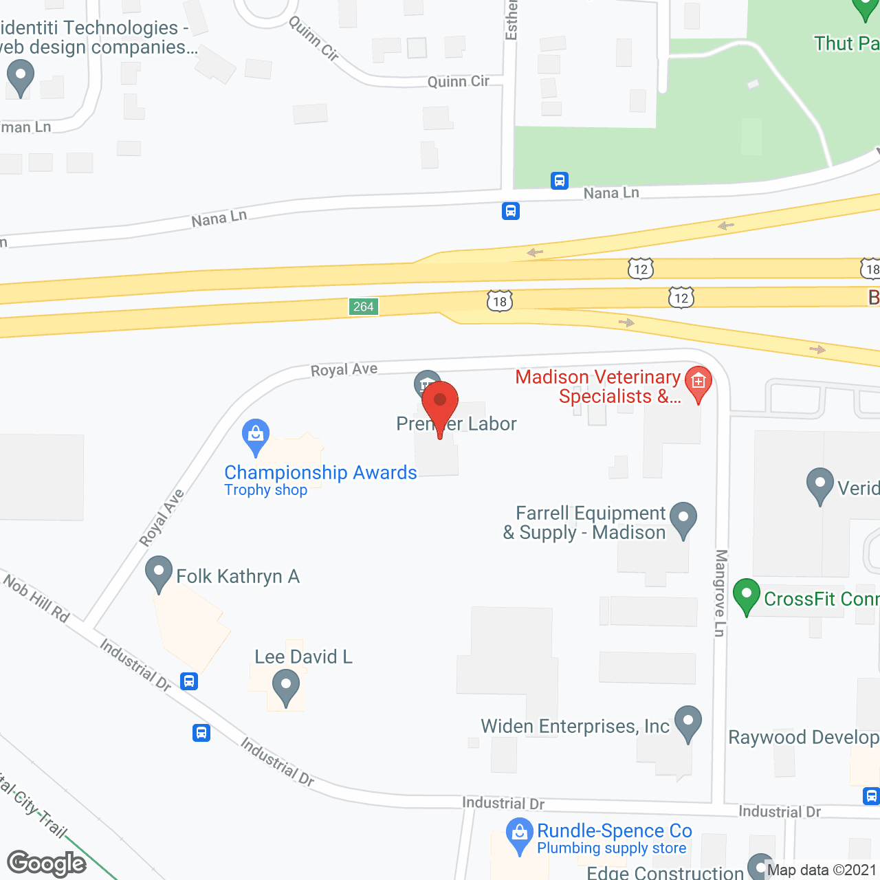 Midwest Home Care in google map