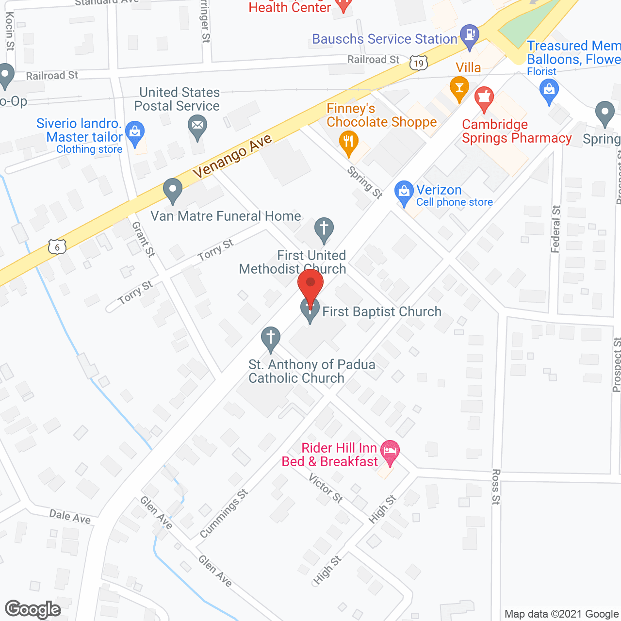 Bartlett Gardens in google map