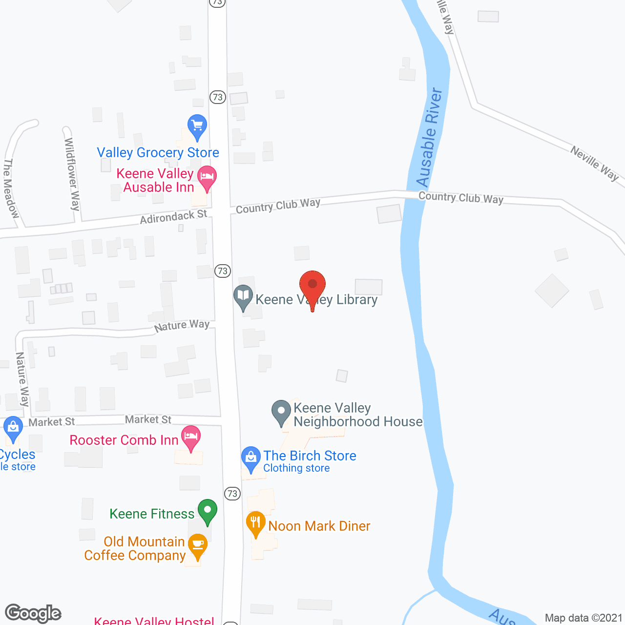 Keene Valley Neighborhood House in google map