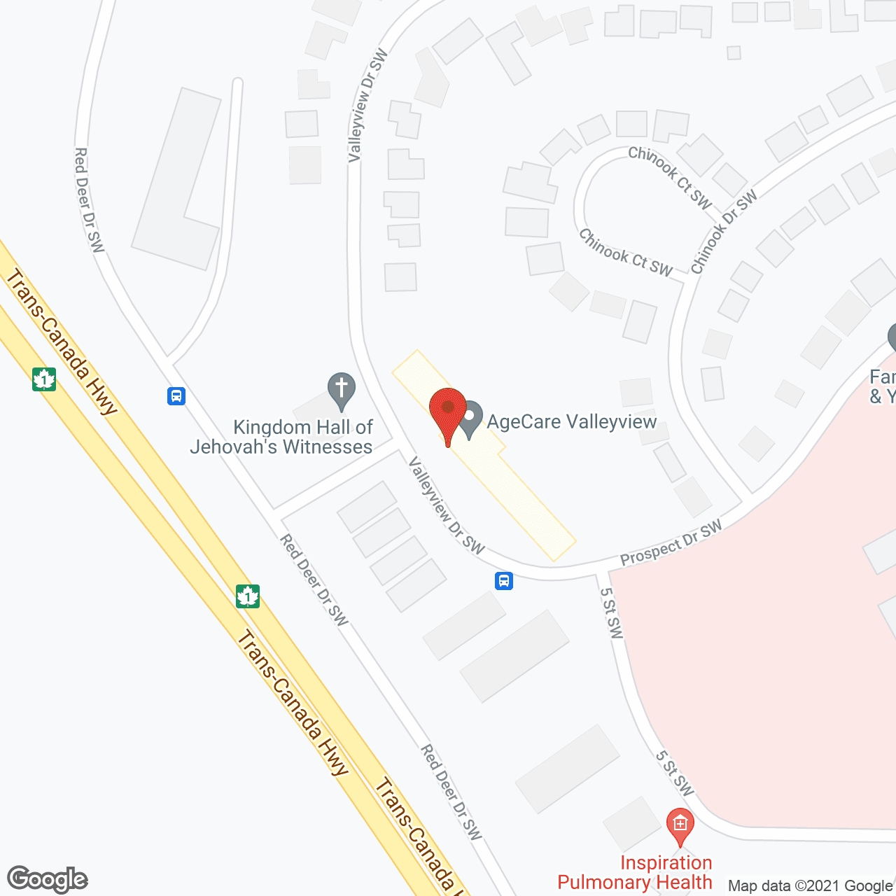 AgeCare Valleyview in google map