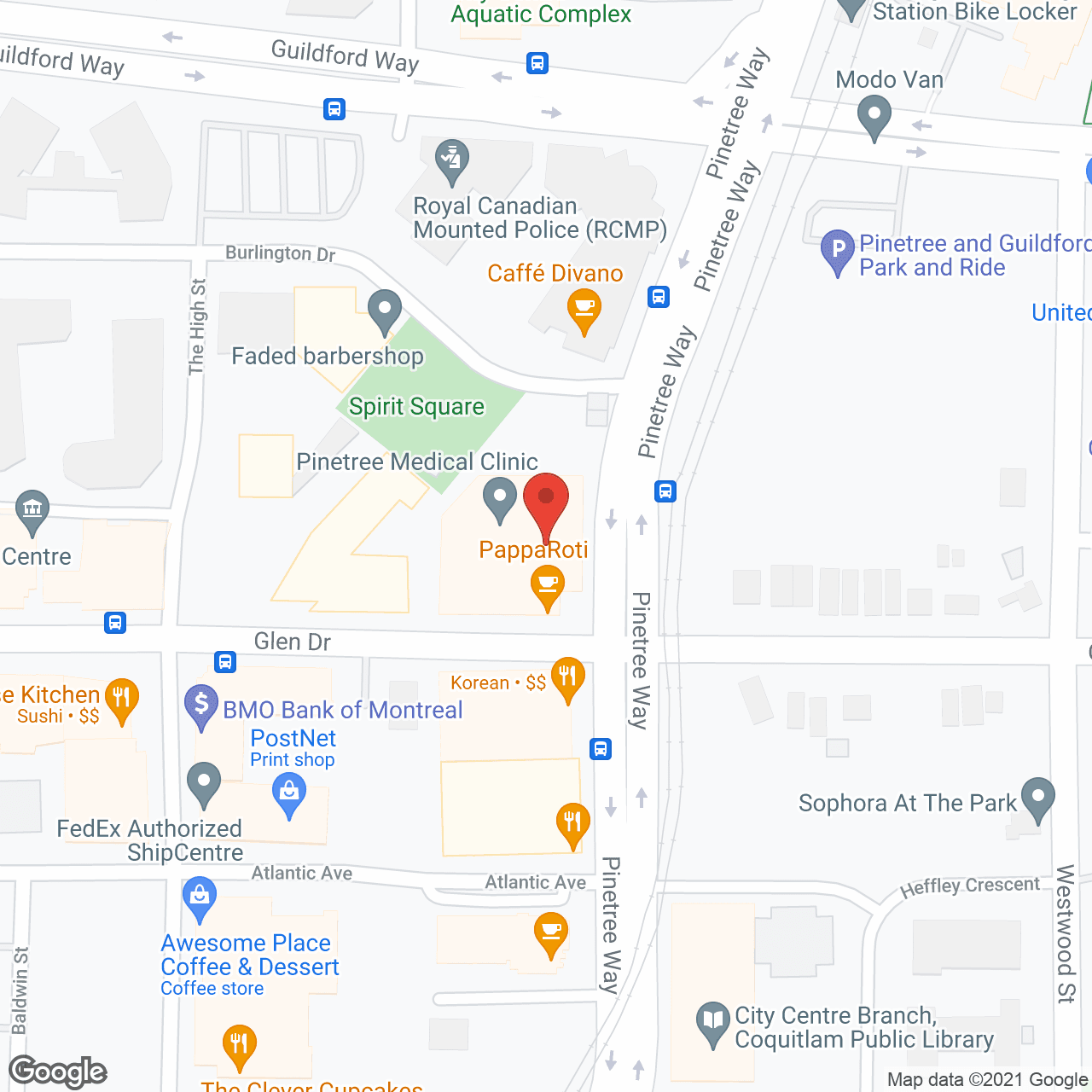 BC Senior Home Care in google map