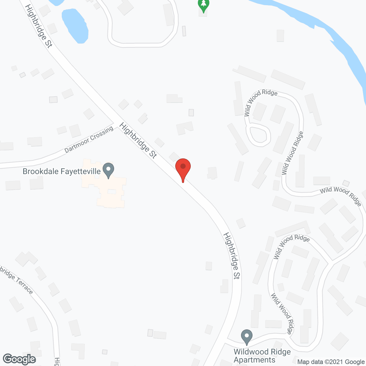 Brookdale Fayetteville in google map