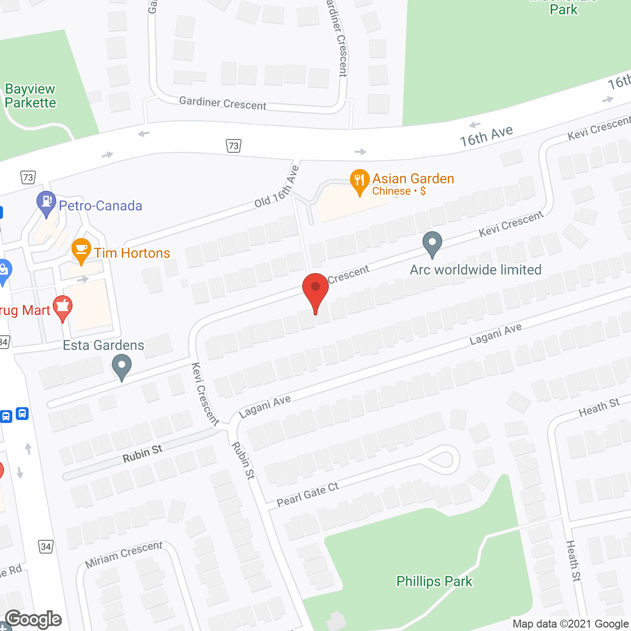Golden Years Living Richmondhill in google map