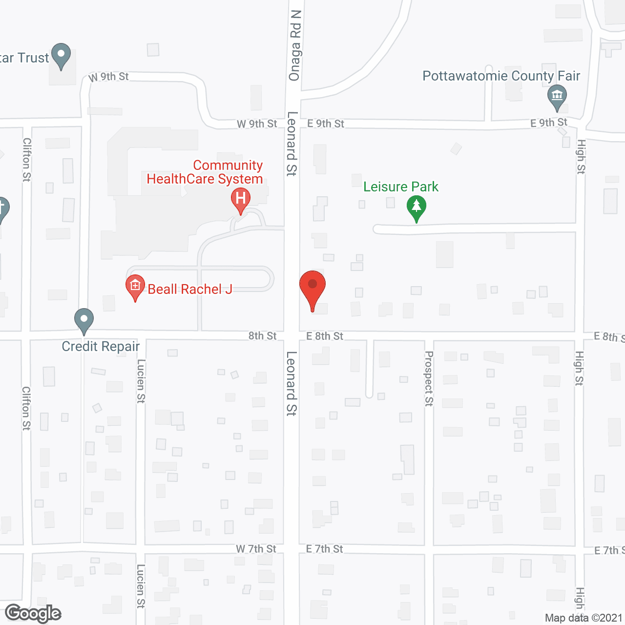 Community Home Health in google map