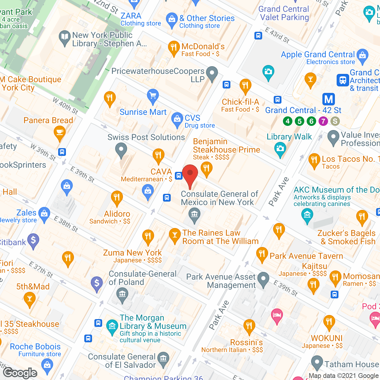 Touching Hearts at Home - New York City in google map