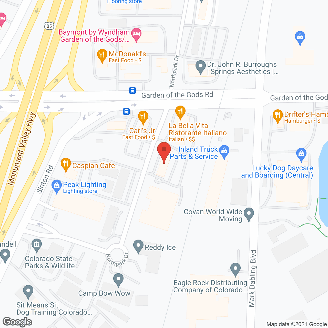 Enhanced Health Svc in google map