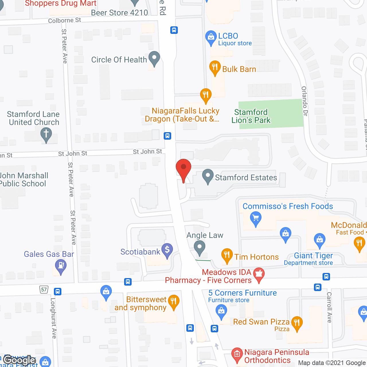Stamford Estates in google map