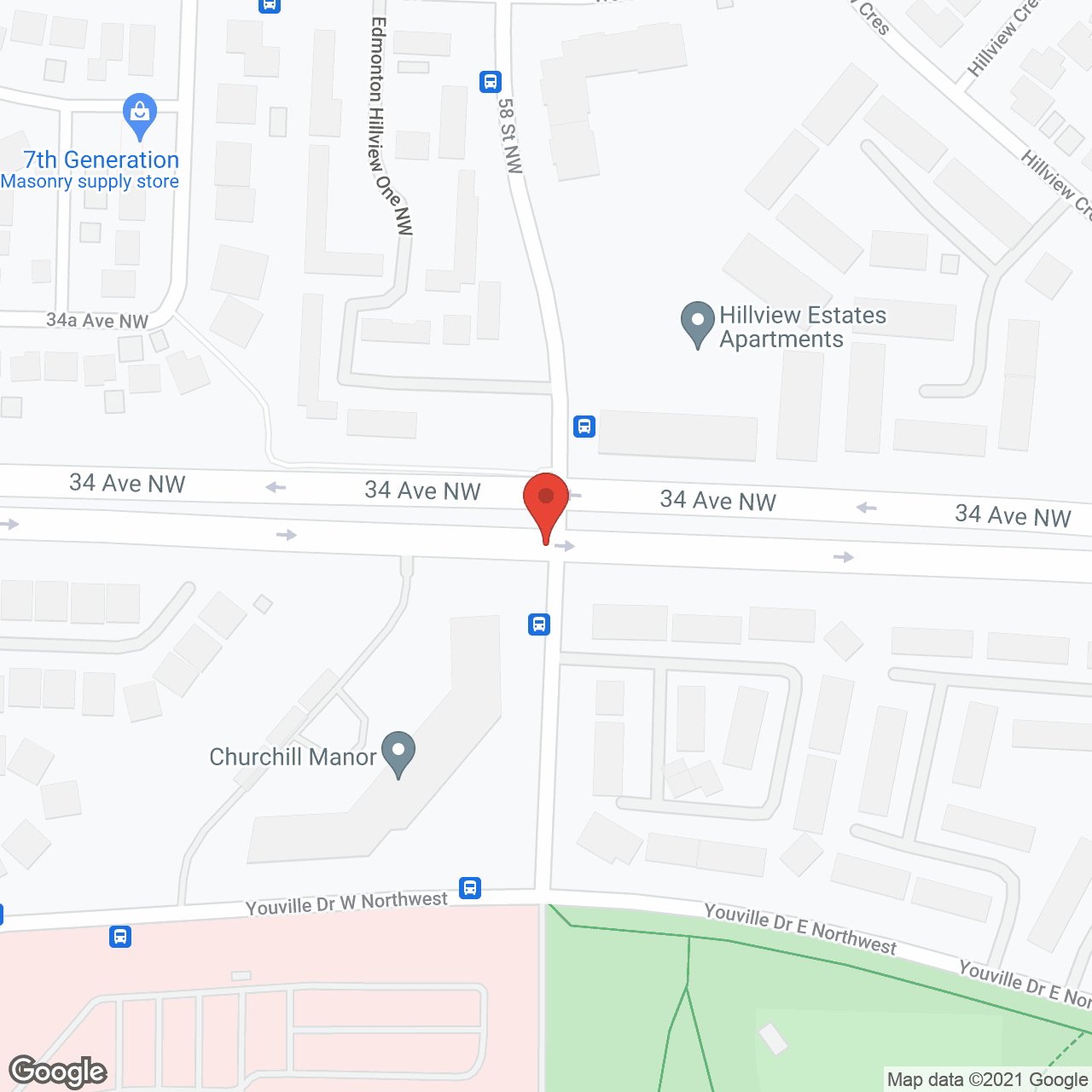 Churchill Manor in google map