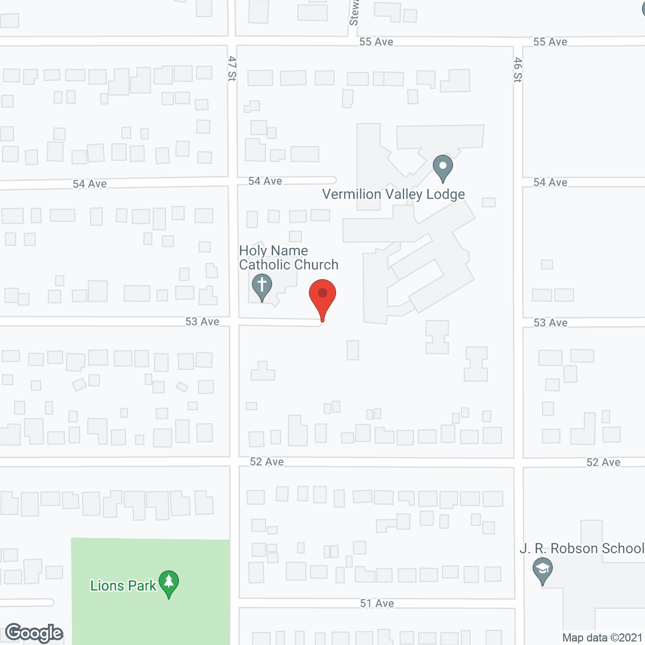 Vermilion and District Housing in google map