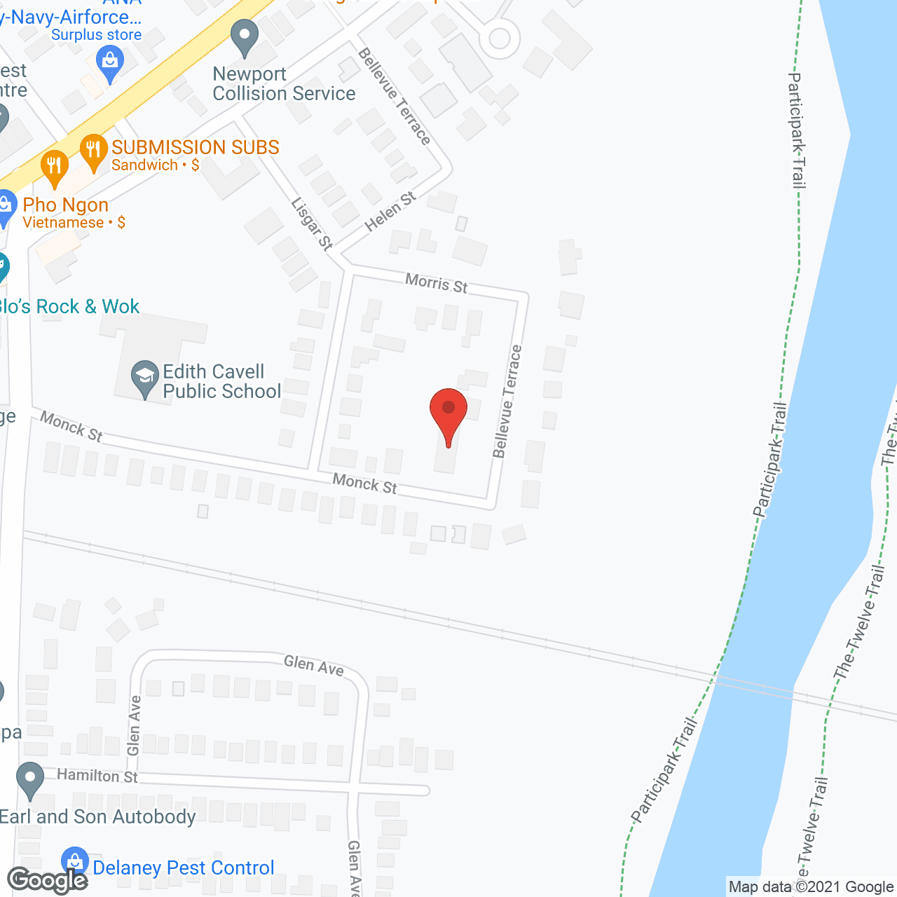 New Carrington in google map