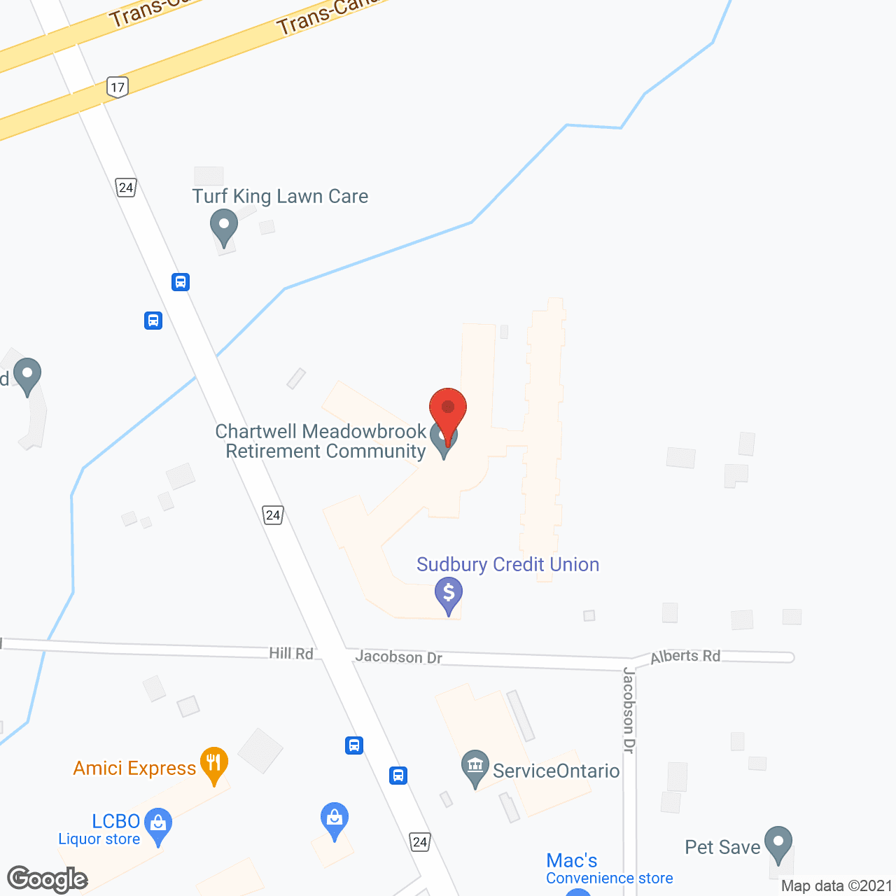 Meadowbrook Village in google map