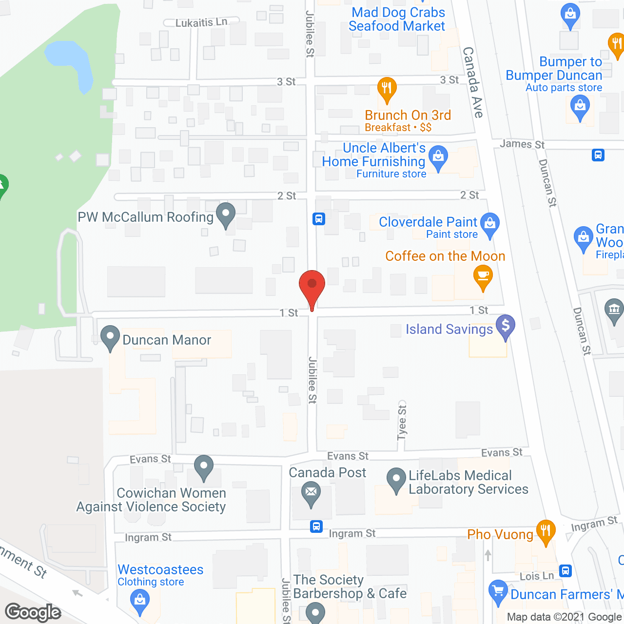 Duncan Manor in google map