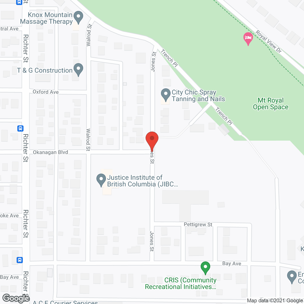 Okanagan Manor in google map