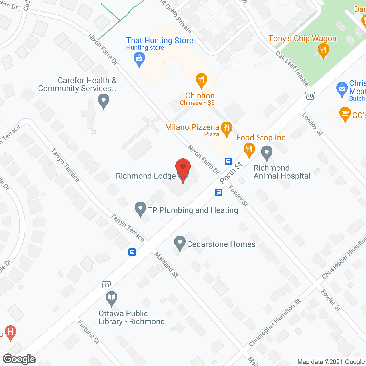 Richmond Lodge in google map