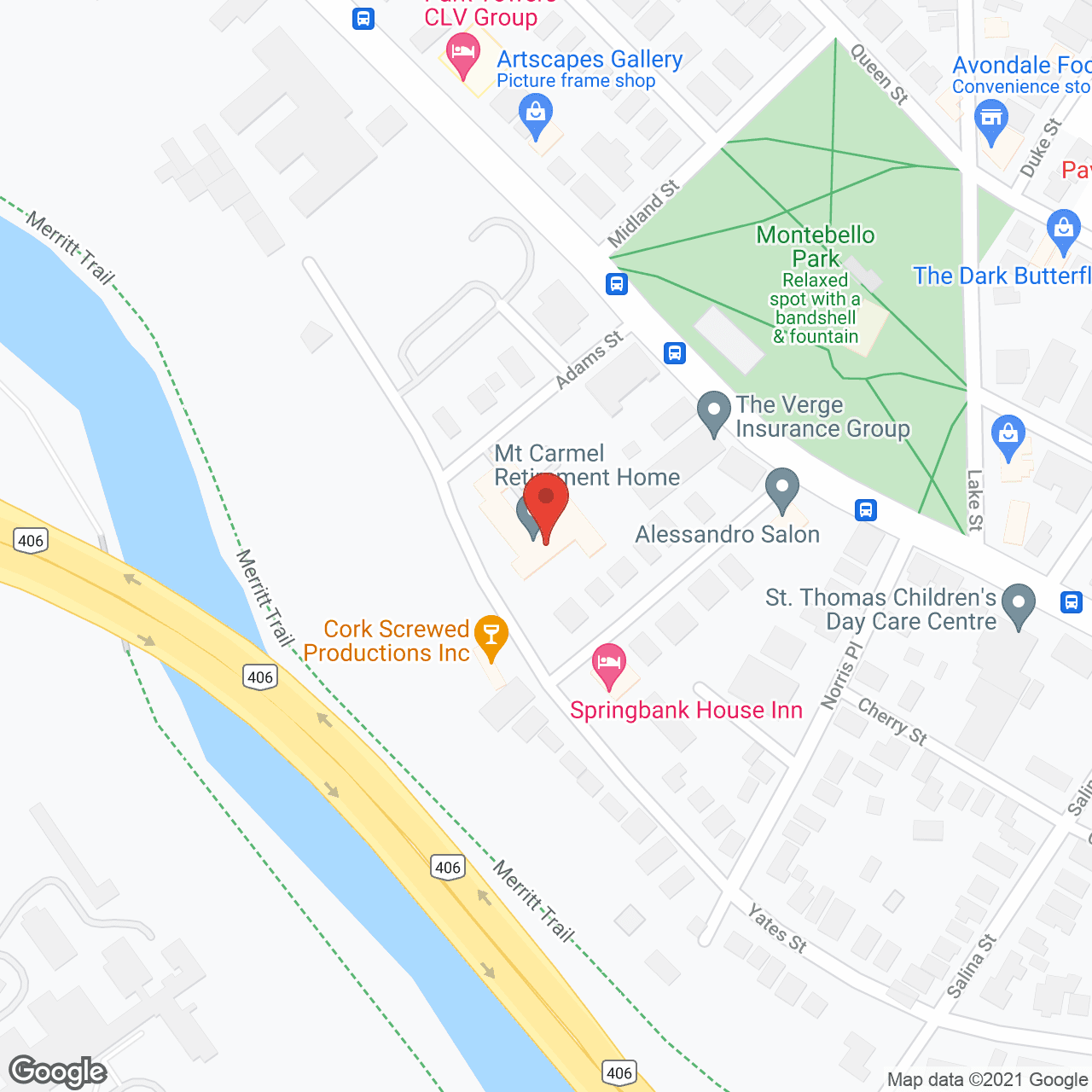 Mount Carmel Home in google map