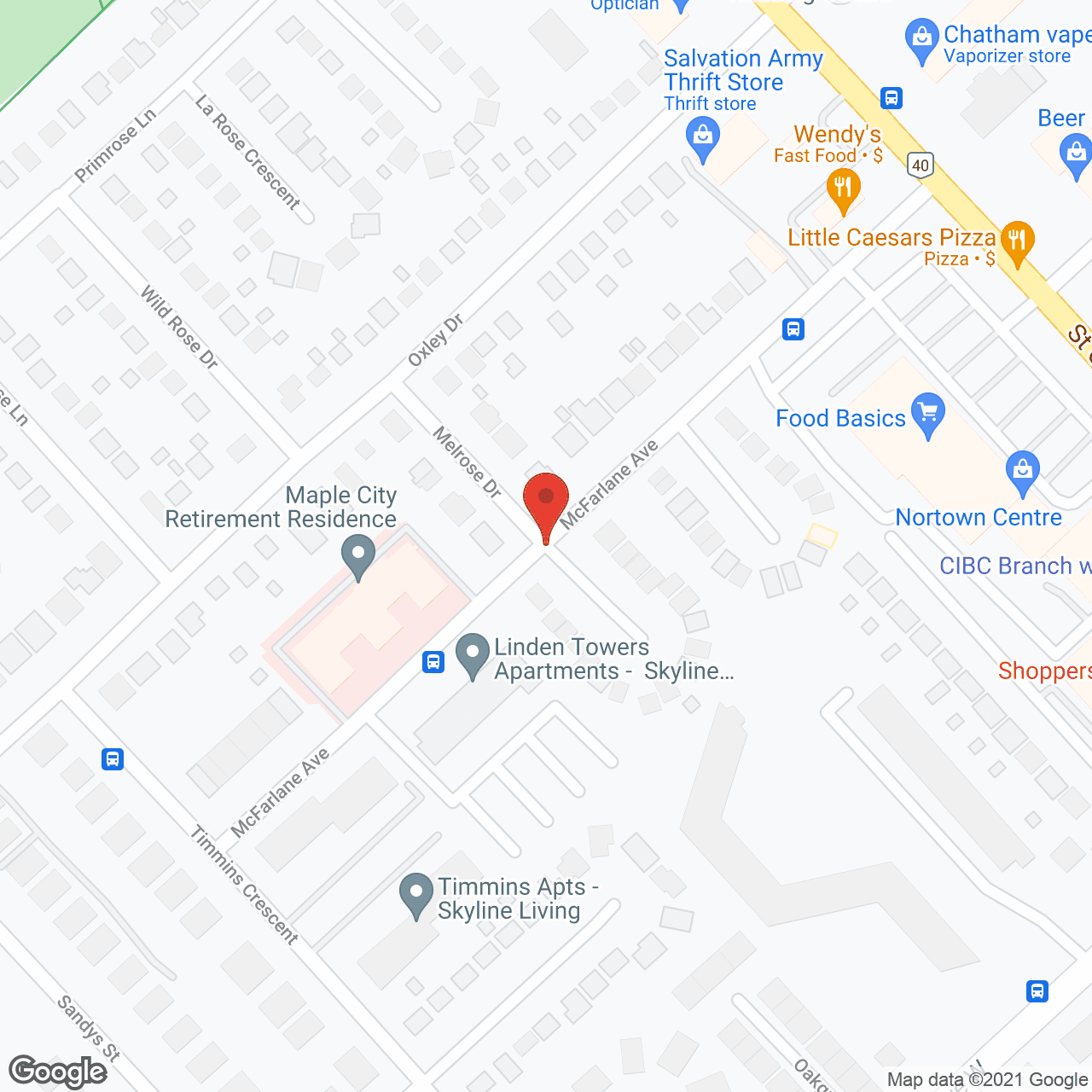 Maple City Retirement Residence in google map