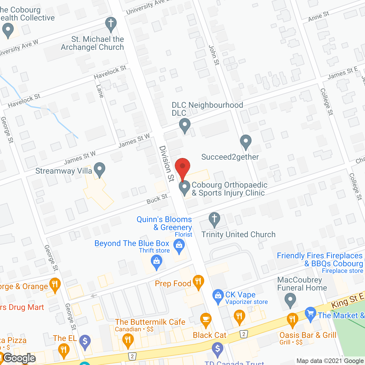 Cobourg Retirement Residence in google map