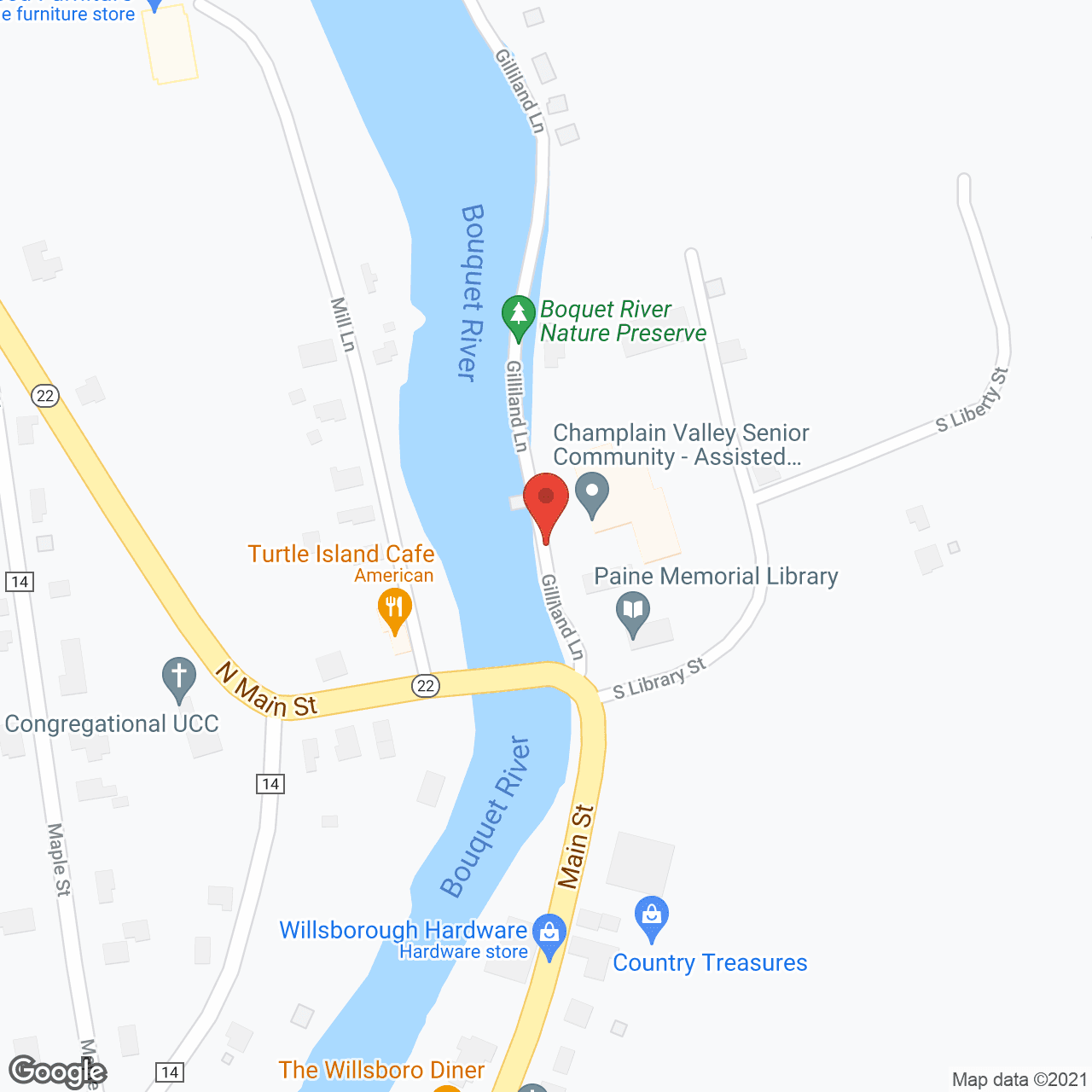 Champlain Valley Senior Community in google map