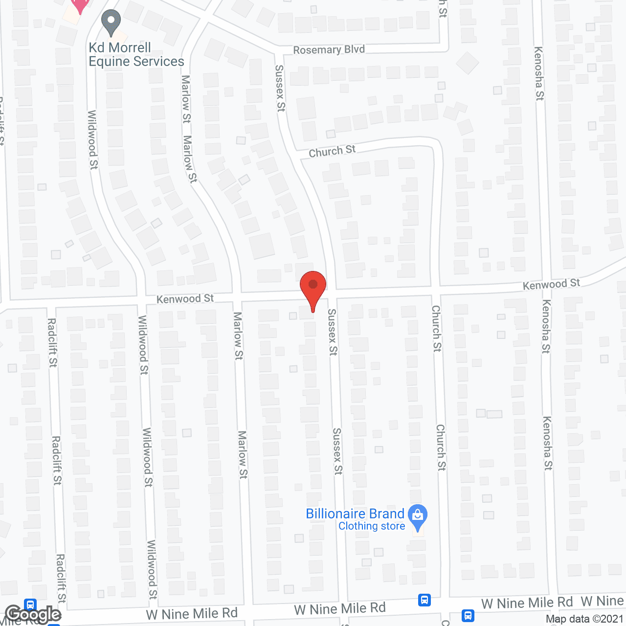 Oakland Assisted Living in google map