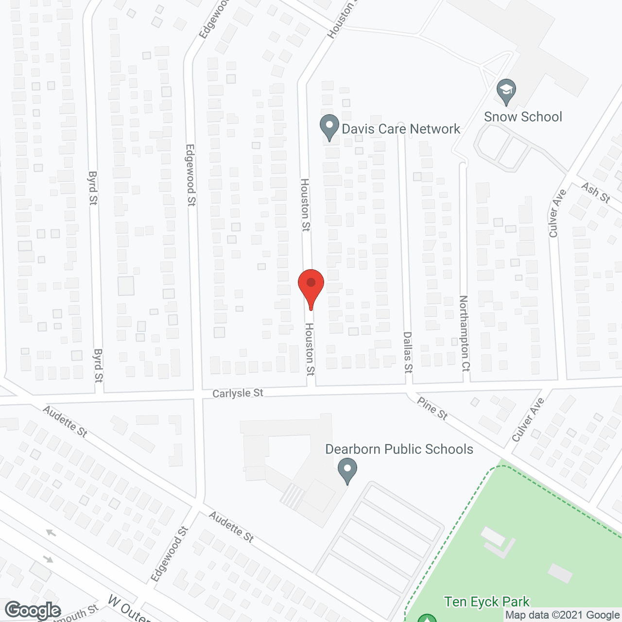Houston Special Needs Center in google map