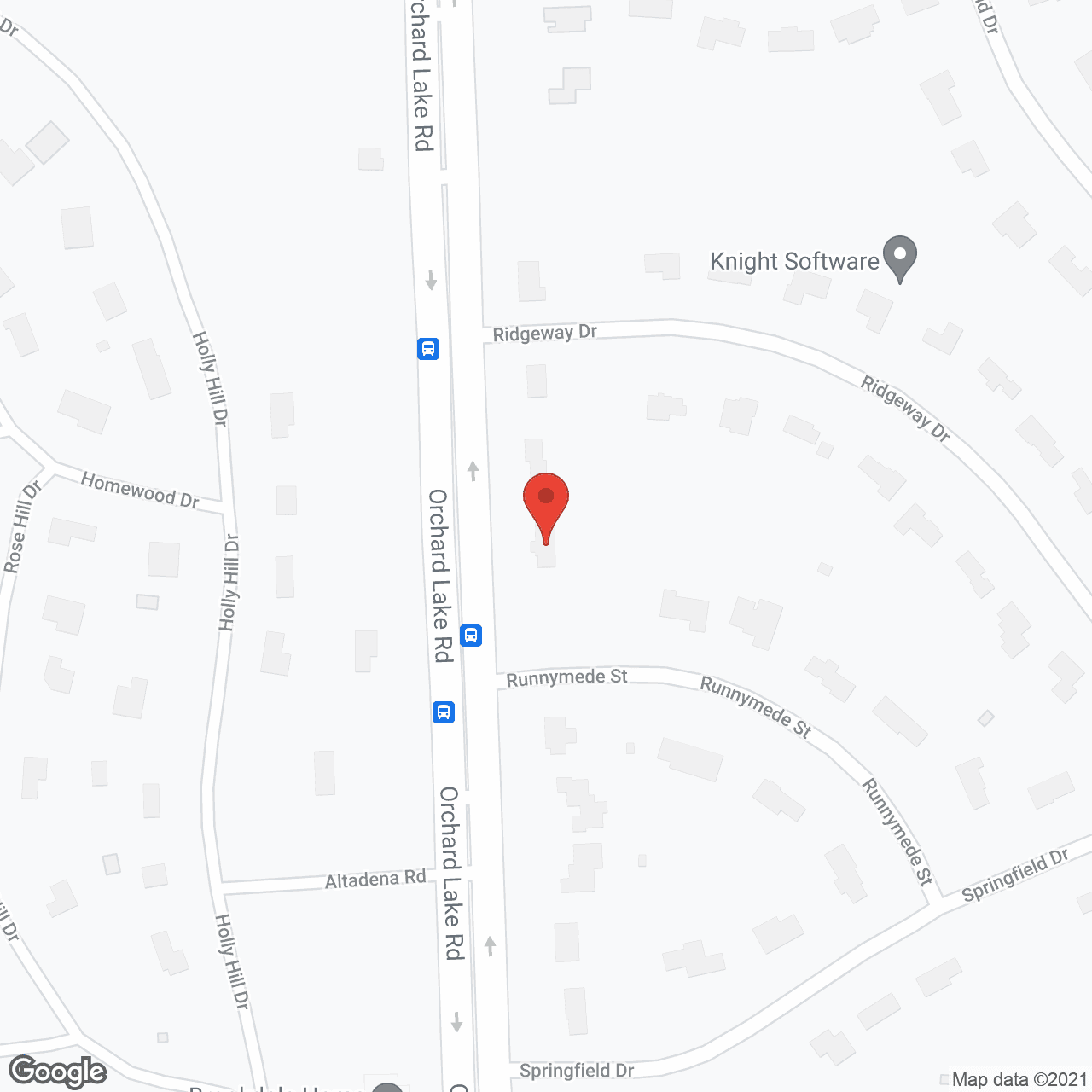 Orchard View Care Home in google map