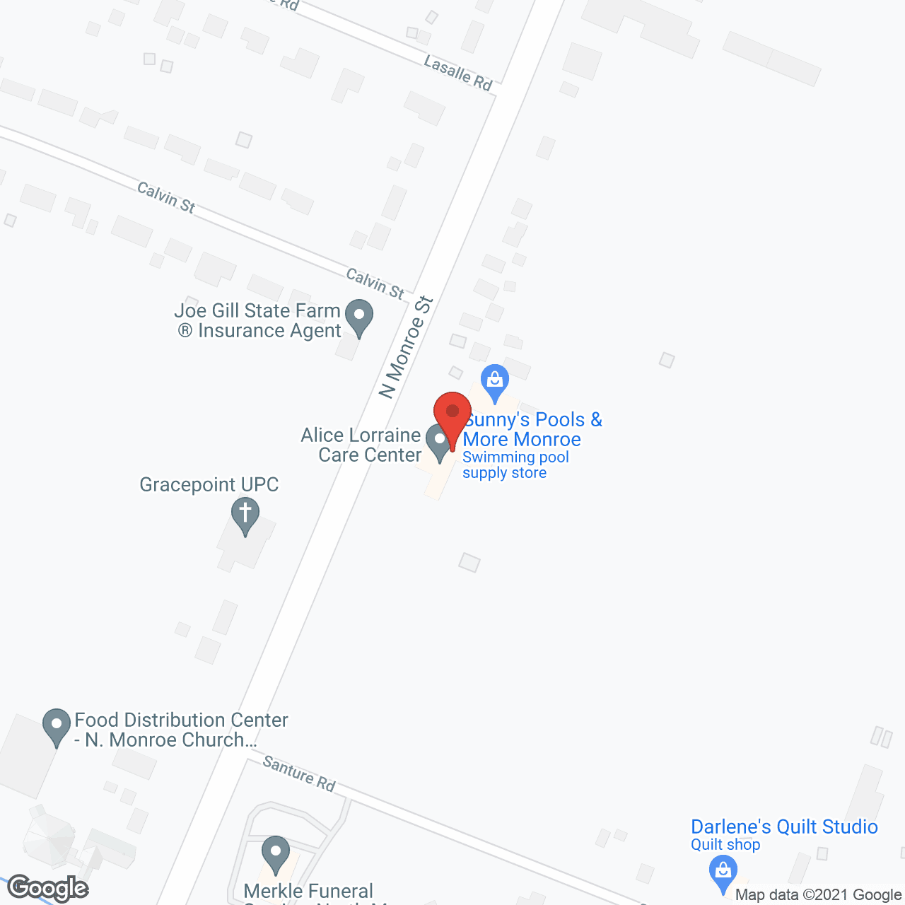 Alice Lorraine Care Center in google map