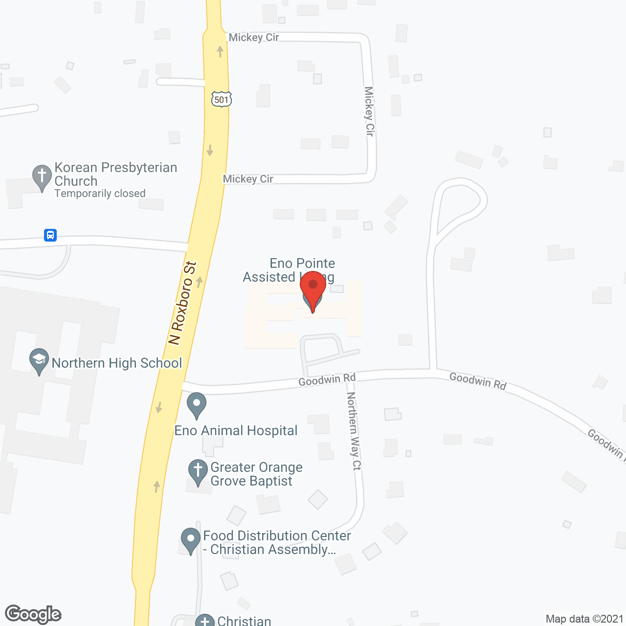 Eno Pointe Assisted Living in google map