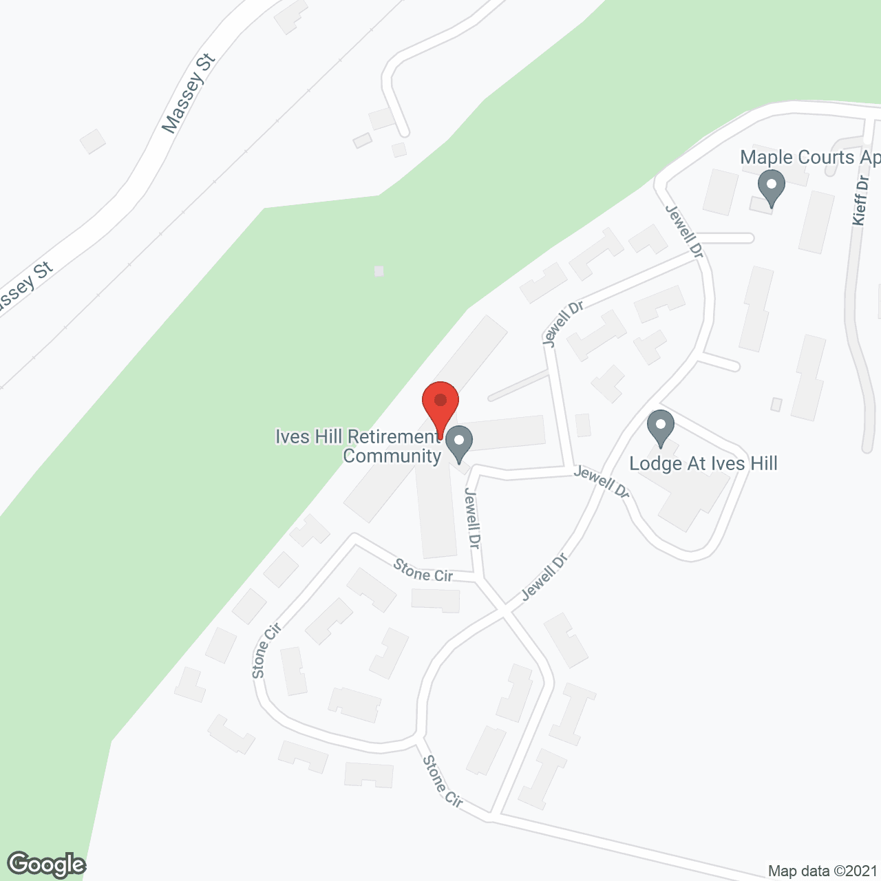 Ives Hill Retirement Community in google map