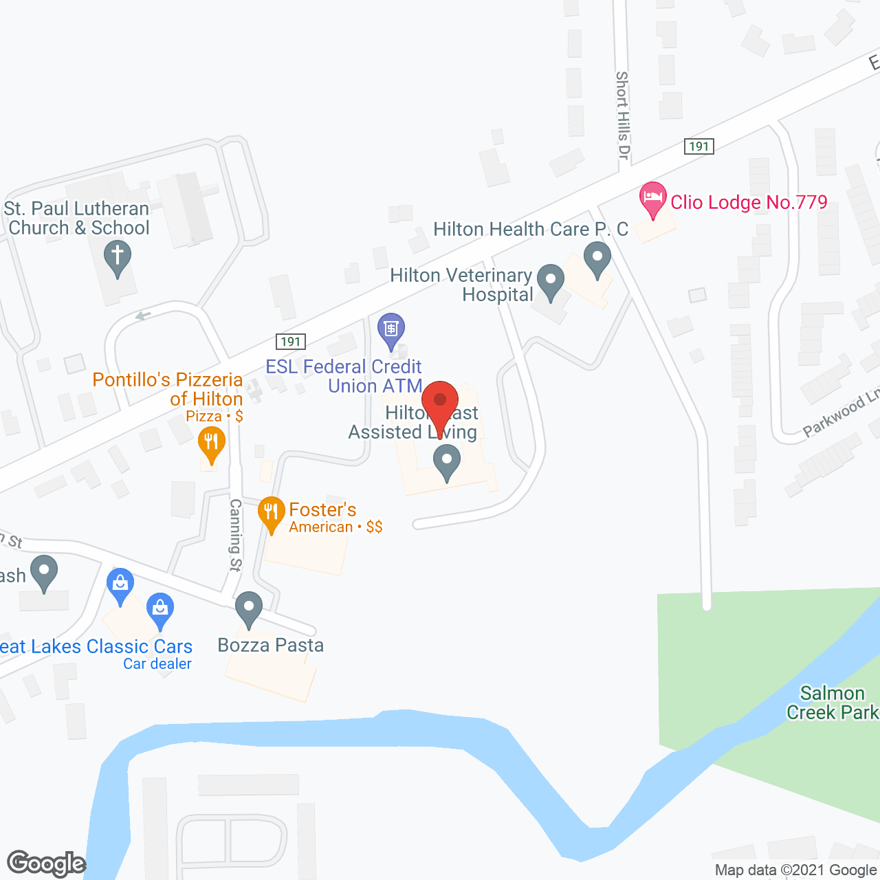 Hilton East Assisted Living in google map