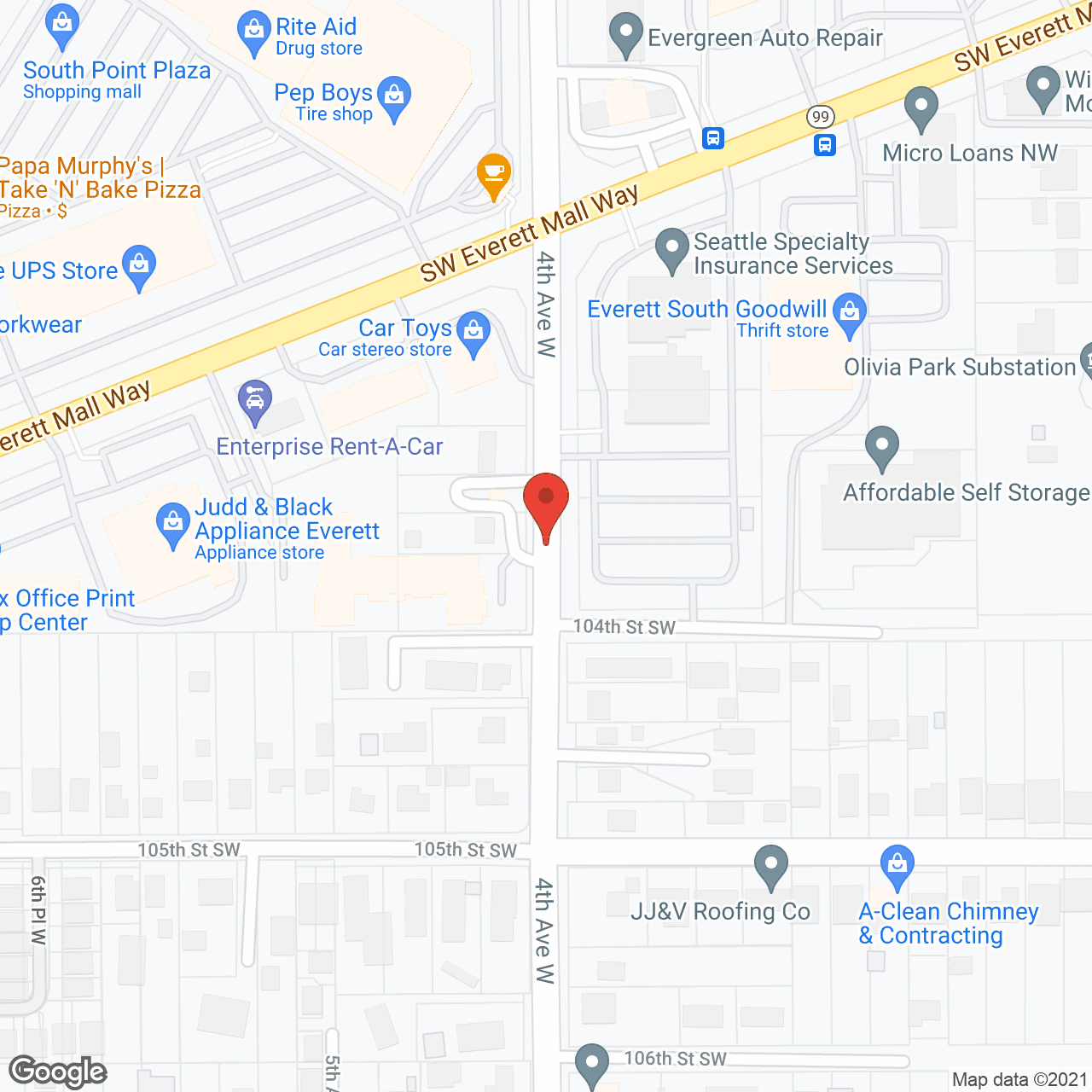 South Pointe Assisted Living in google map