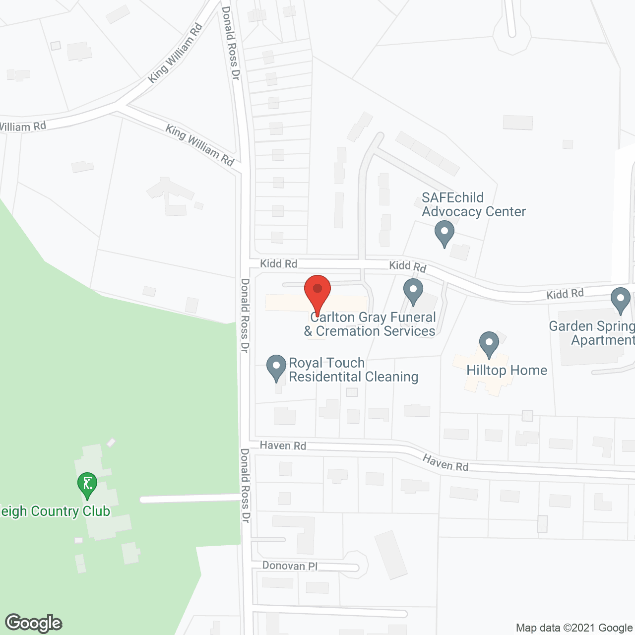 Wake Assisted Living Memory Care in google map