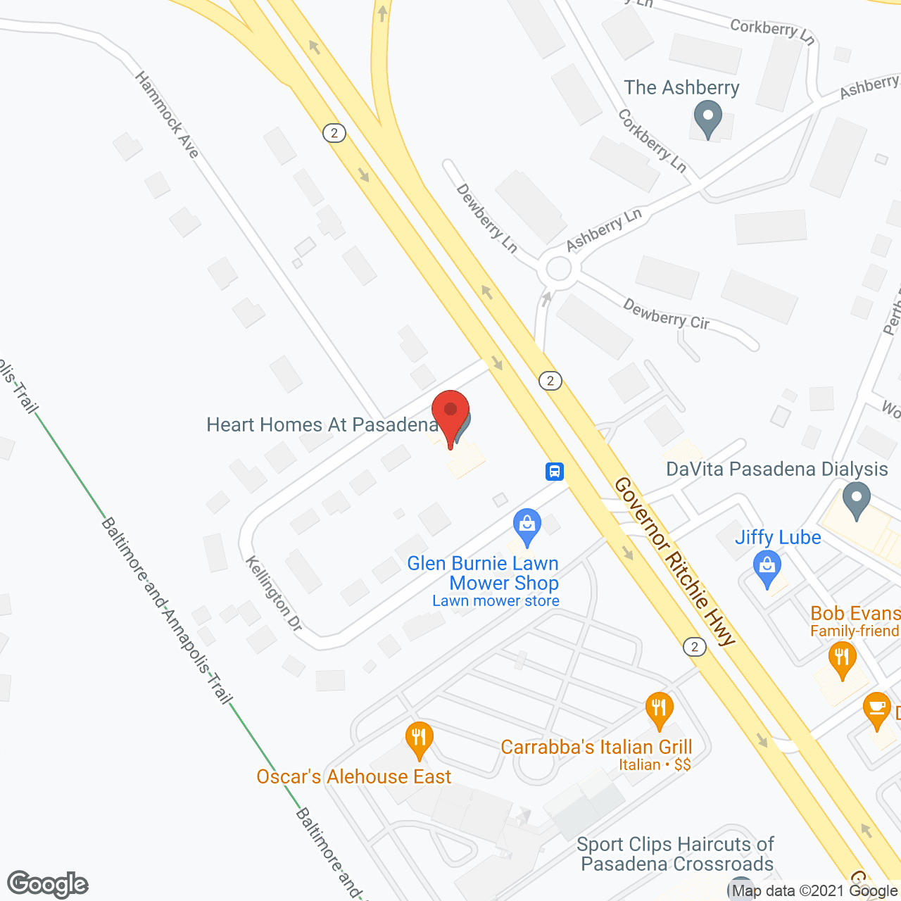 HeartHomes at Pasadena in google map